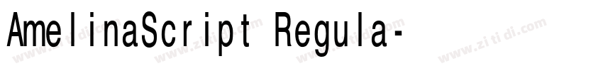 AmelinaScript Regula字体转换